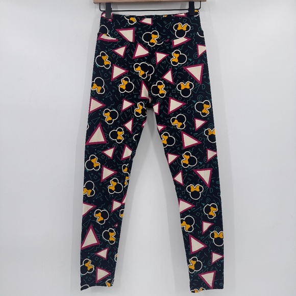 Lularoe Leggings Women One Size Black Minnie Mouse Retro Comfy Stretch Disney - Picture 1 of 11